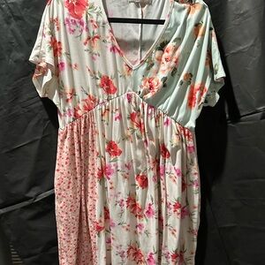 Floral V-Neck Dress
